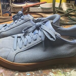 Stylish Blue Canvas Women's Sneakers